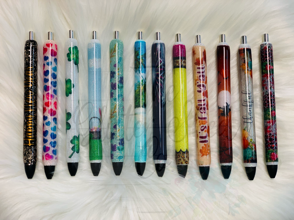 Glitter Pens Set of 12 Month Pens